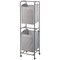mDesign Vertical Portable Laundry Hamper Basket - Metal Frame